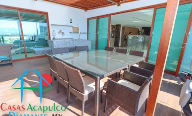 Departamento en venta con roof garden, jacuzzi y extraordinaria vista al mar.