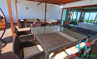 Departamento en venta con roof garden, jacuzzi y extraordinaria vista al mar.