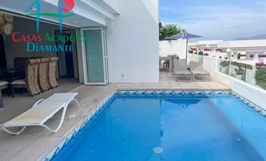 Casa en venta con 3 terrazas, alberca privada y vista al mar