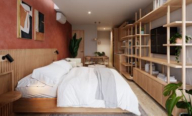 Estudio a dos calles del mar en Playa del Carmen
