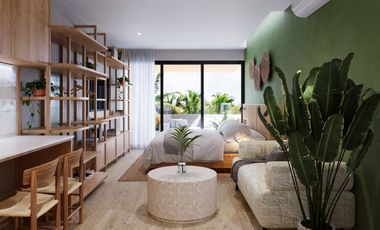 Estudio a dos calles del mar en Playa del Carmen
