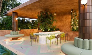 Estudio a dos calles del mar en Playa del Carmen