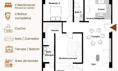 DEPARTAMENTO EN ZEREZOTLA 2 RECAMARAS