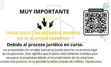 OPORTUNIDAD  DE ORO  UNICA REMATE INMOBILIARIO