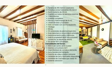 VENDO CASA DE ALQUILER AMOBLADA, 4 HABITACIONES, 4  BAÑOS