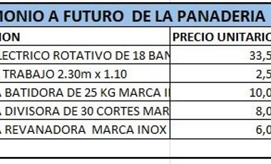 ANTICRETICO DE CASA CON NEGOCIO DE  PANADERÍA EQUIPADA