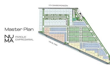 En venta terreno en Parque empresarial NUMA, via al PAN, Samborondon