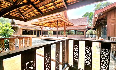 For rent: Traditional Thai-style house by the Chao Phraya River, Ayutthaya. Prime location, ideal for a restaurant,boutique hotel,or café.rent 110K