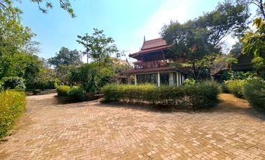 For rent: Traditional Thai-style house by the Chao Phraya River, Ayutthaya. Prime location, ideal for a restaurant,boutique hotel,or café.rent 110K