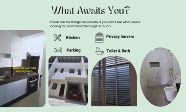 Hurry! Only a few days left to enjoy the ₱100,000 Discount on our Townhouses! Promo valid until December 31, 2025. Message now!