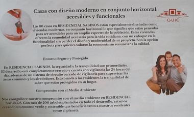 PREVENTA DE CASAS DE 2 y 3 RECÁMARAS. PUEDE APARTARLA