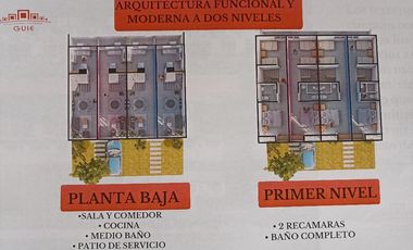 PREVENTA DE CASAS DE 2 y 3 RECÁMARAS. PUEDE APARTARLA
