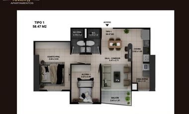 VENTA DE APARTAMENTO PARA ESTRENAR CERCA A UNISABANETA CUARTO + UTIL + PARQUEADERO