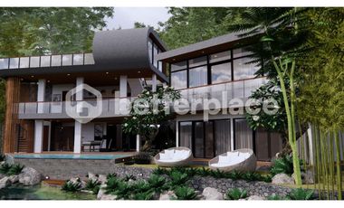 Semi-Futuristic Riverside Haven: Where Modern Elegance Meets Timeless Serenity In Tabanan