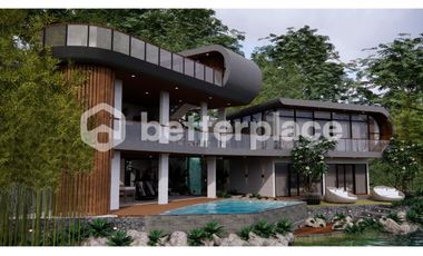 Semi-Futuristic Riverside Haven: Where Modern Elegance Meets Timeless Serenity In Tabanan