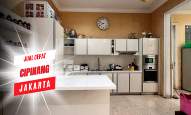 JUAL CEPAT RUMAH 3 LANTAI MEWAH MURAH LUAS CIPINANG JAKARTA TIMUR LT 317 M2