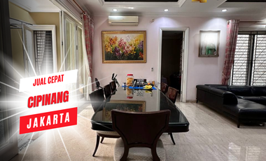 JUAL CEPAT RUMAH 3 LANTAI MEWAH MURAH LUAS CIPINANG JAKARTA TIMUR LT 317 M2