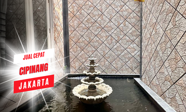 JUAL CEPAT RUMAH 3 LANTAI MEWAH MURAH LUAS CIPINANG JAKARTA TIMUR LT 317 M2