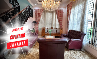 JUAL CEPAT RUMAH 3 LANTAI MEWAH MURAH LUAS CIPINANG JAKARTA TIMUR LT 317 M2