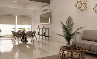 Preciosa casa en venta con alberca y recamara en planta baja en Mérida Yucatán