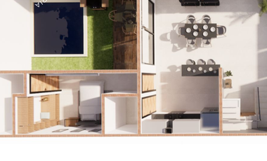 Preciosa casa en venta con alberca y recamara en planta baja en Mérida Yucatán