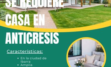 Casa en arriendo en Ibarra