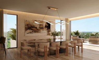 Penthouse de lujo, piscina privada, campo de golf, en venta, Playa del Carmen
