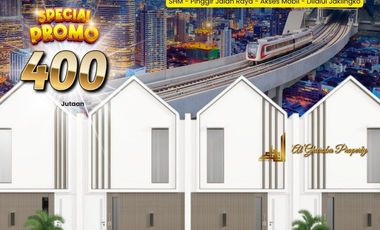 RUMAH MINIMALIS 400 JUTA-AN SHM, PINGGIR JALAN RAYA MABES TNI CILANGKAP