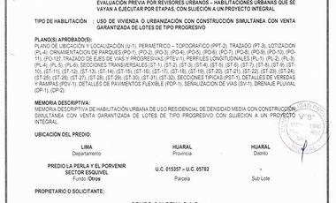 URBANIZACION RESIDENCIAL LA PERLA LOTES EN HUARAL CON TITULO DE PROPIEDAD INDEPENDIZADO. INMOBILIARIA GRUPO CALDEXA