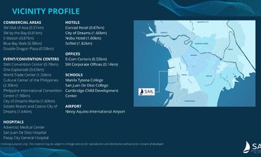 Preselling SAIL RESIDENCES Condominium at Mall of Asia Complex Pasay city