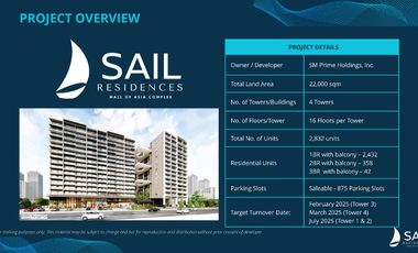 Preselling SAIL RESIDENCES Condominium at Mall of Asia Complex Pasay city