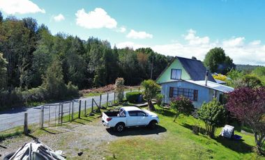 Parcela con casa, excelente vista a Lago Natri, sector Miraflores