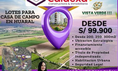 VISTA VERDE COUNTRY CLUB III. CON TITULO DE PROPIEDAD INDEPENDIZADO. INMOBILIARIA GRUPO CALDEXA