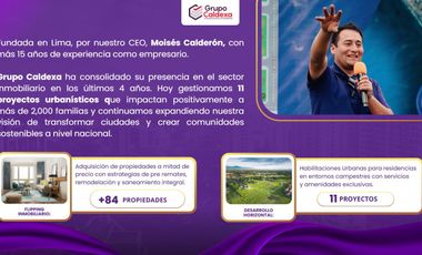 URBANIZACION RESIDENCIAL SAN ISIDRO LOTES EN HUARAL CON TITULO DE PROPIEDAD INDEPENDIZADO. INMOBILIARIA GRUPO CALDEXA