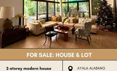 FOR SALE House & Lot located in Ayala Alabang Village, Brgy. Ayala Alabang, Muntinlupa City