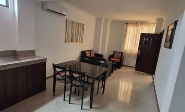 Suite Amoblada en Alquiler Sector San Marino, 1 Habitación, 1 Baño, Seguridad,  Parqueo, Norte de Guayaquil.