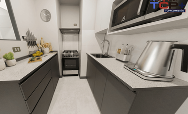 Departamento 2d1b 37 m2 valor 2134 uf entrega inmediata compra sin  pie aprobado al 90% al 85% paga 5% al 80% paga 10% . Tasa rebajada