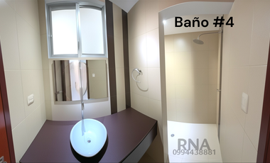 Alquiler departamento Sta. Cecilia: 1er Piso- 3 dormitorios - 2.5 baños - cuarto de servicio y baño - 2 parqueos - guardianía