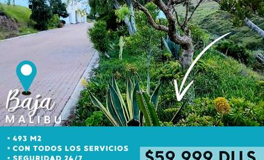 🌊 Venta de Terreno en Baja Malibu – Vista al Mar y Exclusividad | 493 m² Listo para Construir 🏡