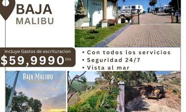 🌊 Venta de Terreno en Baja Malibu – Vista al Mar y Exclusividad | 493 m² Listo para Construir 🏡