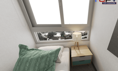 Departamento en Renca 2d1b 37 m2 valor 2289 uf compra con beneficio del 5% y 10% aplica bono pie préstamo del 5% y 10%. Subsidio Tasa Rebajada