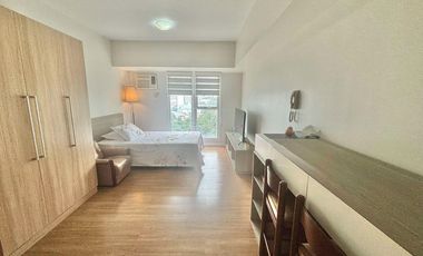 FOR RENT - ELEGANT STUDIO WITH PARKING IN SOLINEA TOWER 3 (LAZULI), AYALA CEBU. FURNISHED.