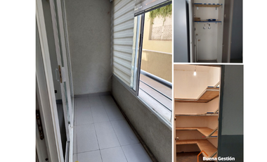 Departamento de dos dormitorios + estacionamiento en barrio Brasil