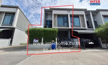 2-storey townhouse, 24.3 sq m., Pleno Village, Bang Yai, Song Phi Nong Alley, Kanchanaphisek Road, Khlong Thanon Road, Bang Yai, Nonthaburi