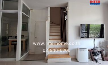 2-storey townhouse, 24.3 sq m., Pleno Village, Bang Yai, Song Phi Nong Alley, Kanchanaphisek Road, Khlong Thanon Road, Bang Yai, Nonthaburi