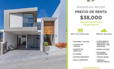 Casa en renta Bosques del refugio
