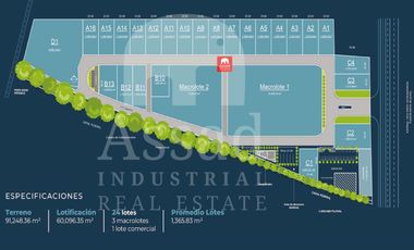 Venta de Terrenos Industriales desde 1,200m² | Lancor Business Park | El Salto, Jalisco.