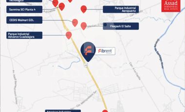 Venta de Terrenos Industriales desde 1,153m² | FIBRENT PARQUE INDUSTRIAL | El Salto, Jalisco.