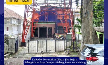 Dijual Rumah Usaha DR. Cipto Klojen Malang Hitung Tanah