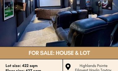 For Sale Residential House & Lot located at Highlands Pointe Filinvest Havila Taytay, Rizal